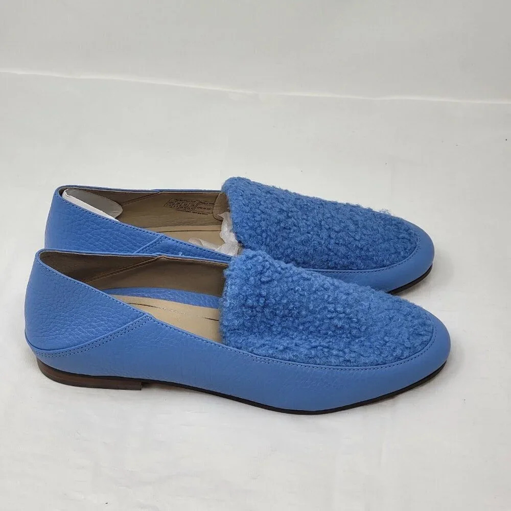 Vionic Woman's Frieda Leather Slip On Loafers blue Shoes size 7.5M - Picture 3 of 10